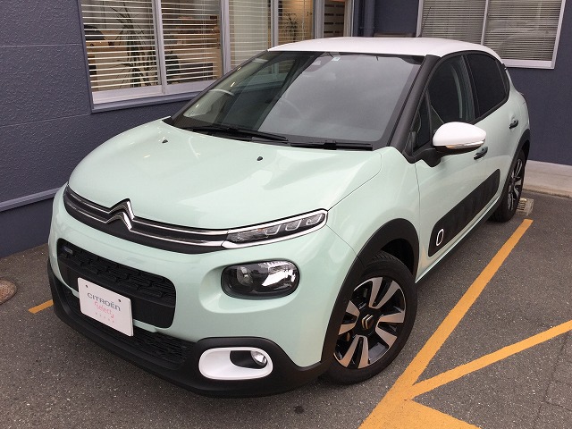 シトロエンC3Shineアーモンドグリーン認定中古車