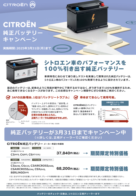 バッテリー交換キャンペーン